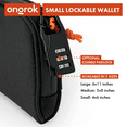 thumbnail image 5 of Small Slim Travel Wallet with Carbon Filter & Combination Lock (4x6"), 5 of 5