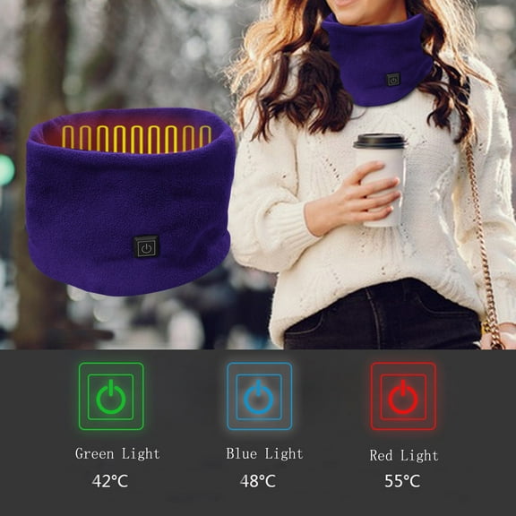 Unisex Solid Scarf 3 Speed USB Heating Scarf Neck Cover Bib Scarf Scarf Women Silk Hair Scarf for Sleeping Curly Hair Cowboy Wild Rags Head Scarf Womens Head Warmer for Women with Bling Women Neck