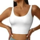 thumbnail image 1 of Fotbe White Sujetador Deportivo Largo sin Aros para Mujer con Almohadillas y Soporte Medio, Transpirable y Absorbente, Camiseta Tipo Chaleco o Tank Top-Large, 1 of 8