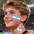 thumbnail image 1 of YWIYIUD 10PC 2.24x2.36 Inch Portable PatrioticFlags Face Stickers Durable World Flag Face and Body Stickers Multicultural Travel Luggage Aviation Stickers for Football Competition Sports Event, 1 of 8