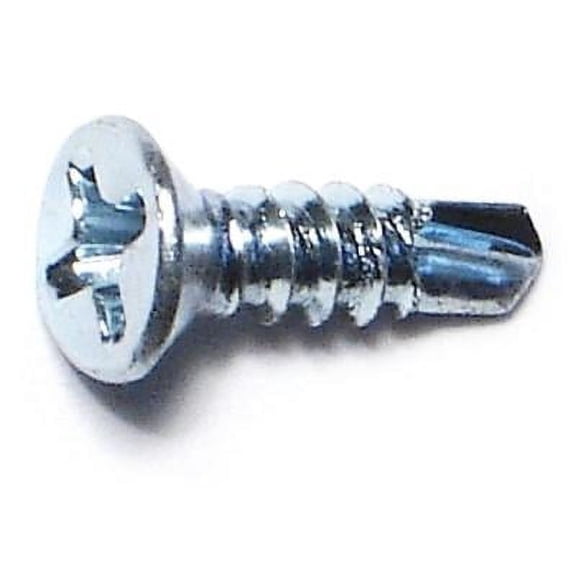 #6-20 x 1/2" Zinc Phillips Flat Head Self-Drilling Screws SSFS-106 (100 pcs.)