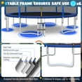 thumbnail image 4 of Patiojoy Trampoline de 14 Pi avec Panier de Basketball, Trampoline Récréatif Extérieur avec Filet d'Enceinte et Échelle, 4 of 9