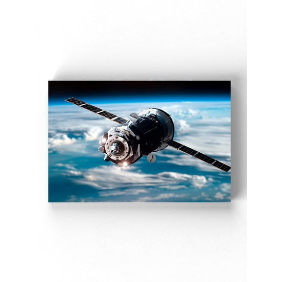 Space Craft In Outer Space Wrapped Canvas -Image by Shutterstock,