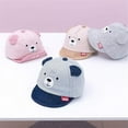 thumbnail image 2 of Baby Caps Girl Boys Cap Summer Baseball Hat Infant Sun Hat With Ear Stylish, 2 of 5