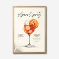 thumbnail image 4 of Aperol Spritz Recipe Canvas Wall Art  Modern Kitchen Decor with Watercolor Cocktail Illustration, 4 of 10