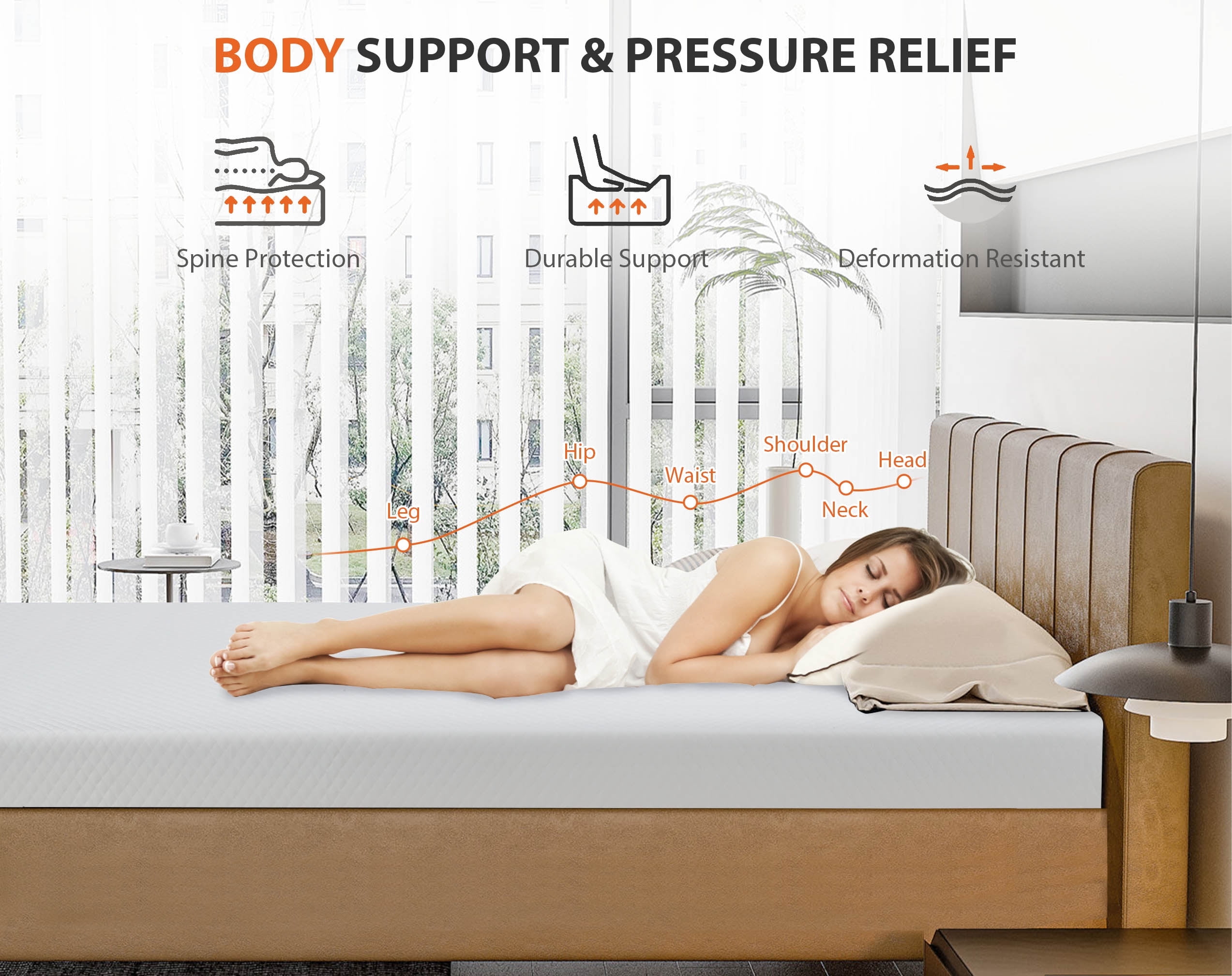 YRLLENSDAN Full Size Mattress 8 Inch Full Bed Mattress Fiberglass Free Certipur-Us Certified Cool Sleep & Comfy Support Full Mattress in a Box Memory Foam Mattress Full Size Bed Mattress