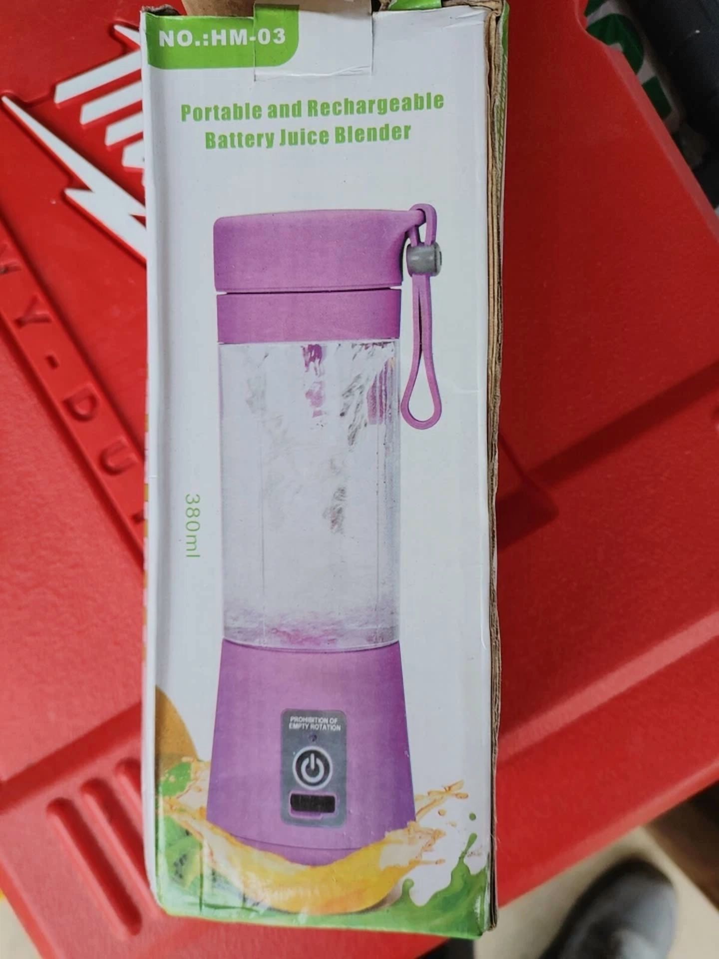 CIRCLE- Portable Blender Mixer Juicer Fruit Rechargeable Usb Cup Mini Machine Pink