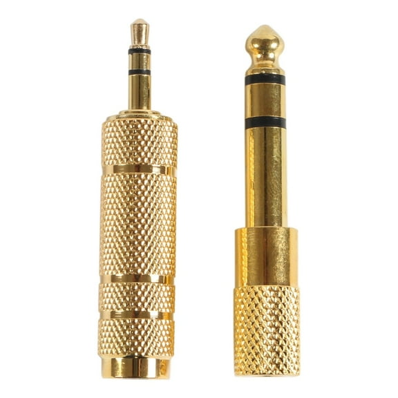 AMZER 6.35 mm 1/4 Inch Male to 3.5 mm Female and Audio Stereo Plug 3.5 mm Male to 6.35 mm (1/4 Inch) Female