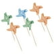thumbnail image 2 of FELTECHELECTR 6 minimolinos de viento de colores surtidos para decorar tartas, cupcakes, cumpleaños, aniversarios, bodas y fiestas (colores surtidos)., 2 of 7