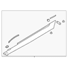 Genuine OE Mazda Rocker Molding - N244-51-P40C-83