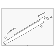 Genuine OE Mazda Rocker Molding - N243-51-P50C-33