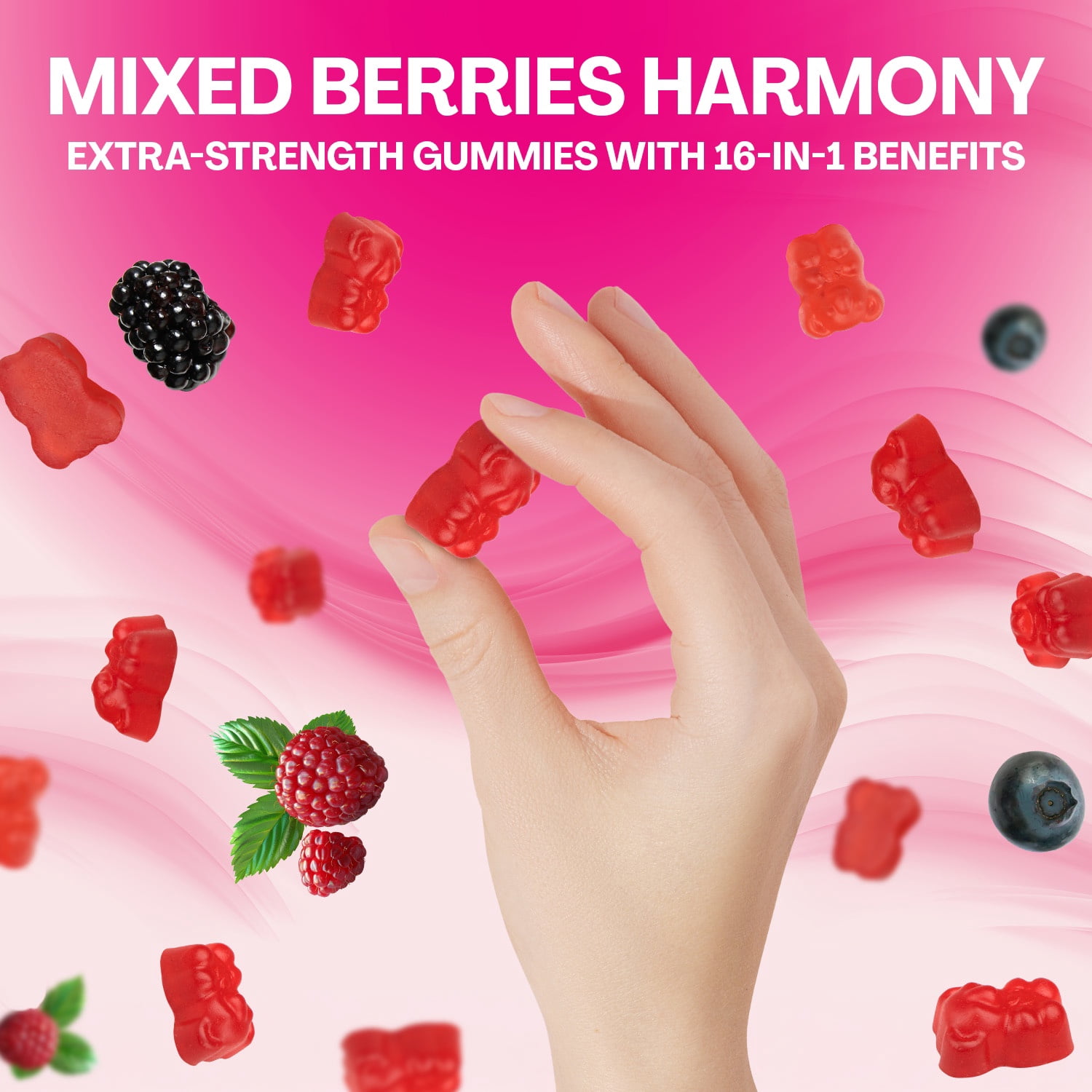 Myo-Inositol Gummies, D-Chiro Inositol, Berberine, Vitamin B12 D3 K2, Folate, Chromium, Chasteberry, Ceylon Cinnamon, Bitter Melon, Ashwagandha, Zinc, Magnesium, DIM Bioperine,Mixed Berry, 90 Gummies
