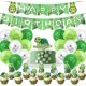 thumbnail image 1 of Turtle Baby Party Supplies Set with Happy Birthday Banner, Turtle Balloons, Turtle Cake Topper, Turtle Cupcake Toppers, Ocean Sea Life Theme, 1 of 3