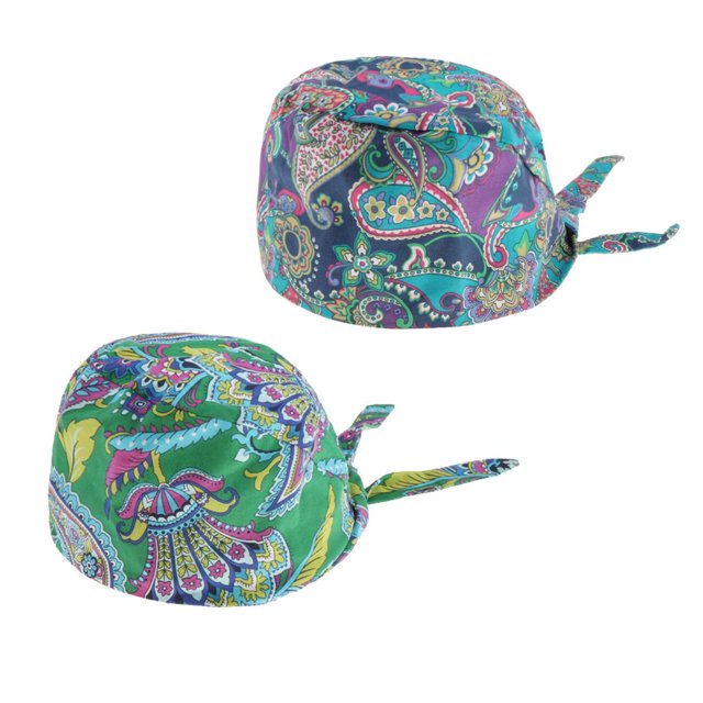 Gorro de quimio de trabajo a prueba de polvo Yuyangstore 2 uds multicolor Gorro médico ajustable unisex