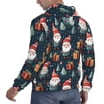thumbnail image 6 of Rateoe Cute Santa Claus Gift Pattern Mens Hoodie, Pullover Hooded Sweatshirt, Kangaroo Pocket Hoodie Ideal for Daily Wear, Travel and Home-3X-Large, 6 of 7