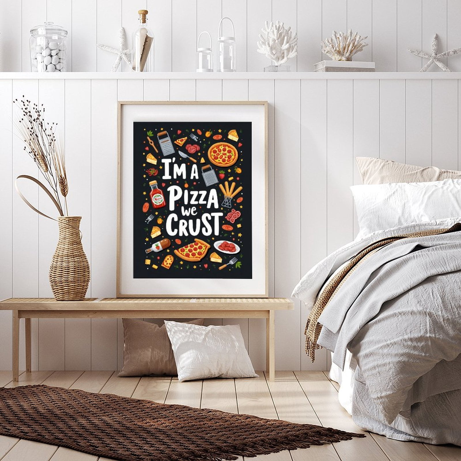 Diamond Art Kit for Adults, Pizza Ingredients Fun Design Diamond Painting for Adults Beginners, DIY Diamond Art Painting Kits, 5D Diamond Painting Crafts for Home Decor 12x16 Frameless