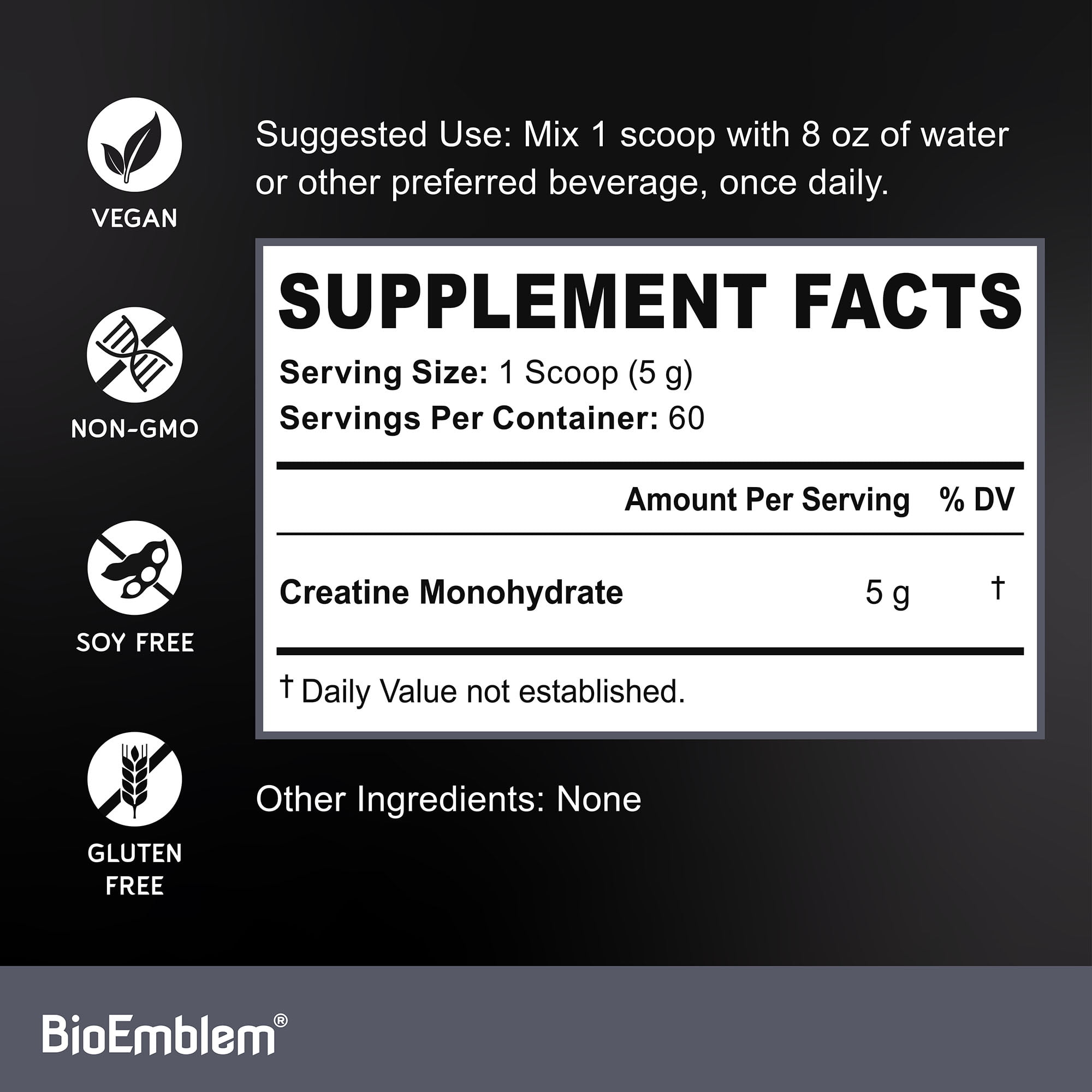 BioEmblem Triple Magnesium Complex and Creatine Monohydrate Powder