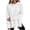 White, variant on FAIWAD Crew Neck Sweatshirts Women Long Sleeve Side Slits Pullover Tops Loose Layered Sweatshirts
