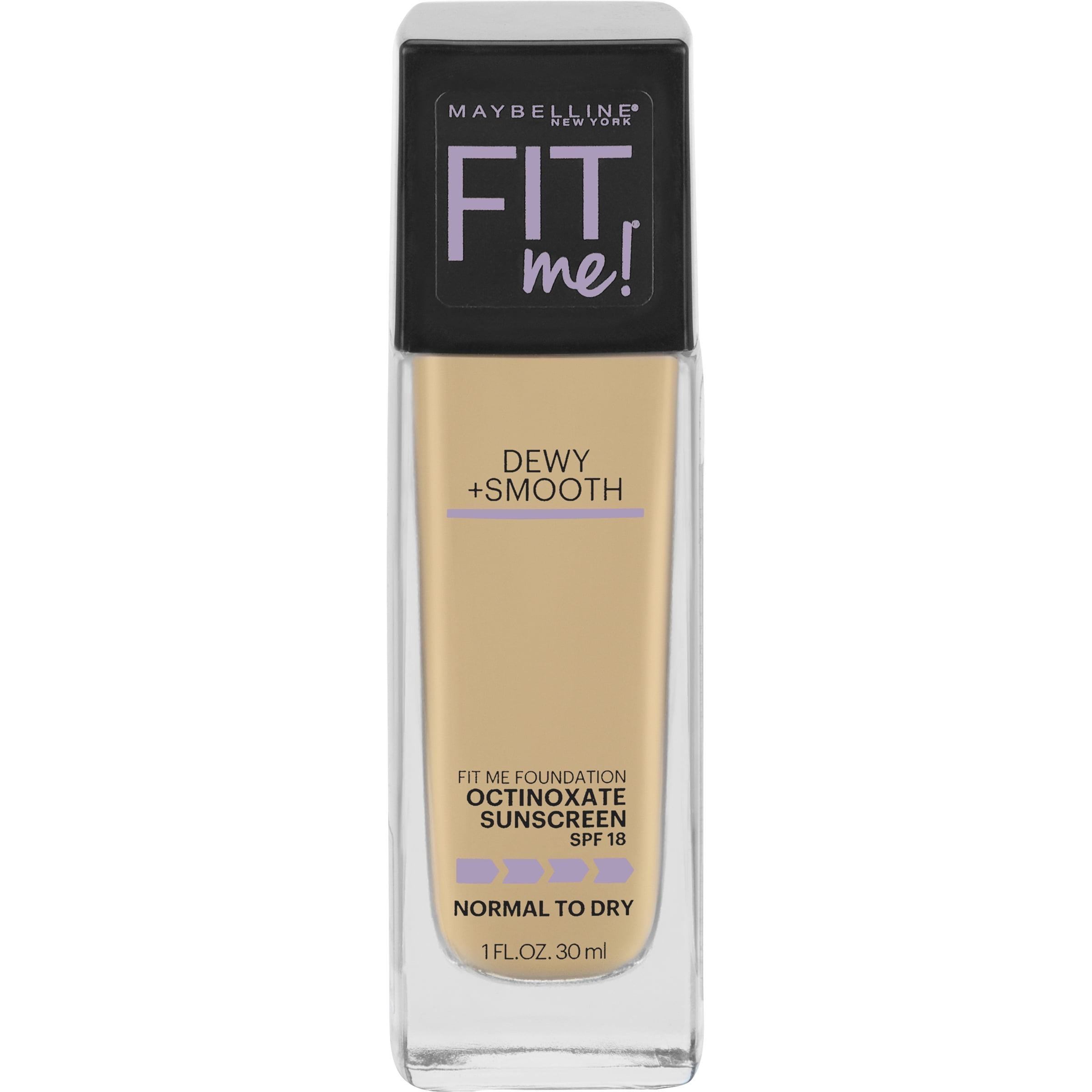 Maybelline Fit Me Dewy + Smooth Foundation SPF 18, Light Beige