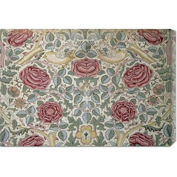 Bentley Global Arts dba American Walls GCS-268322-30-142 William Morris 'The Rose Pattern' Stretched Canvas