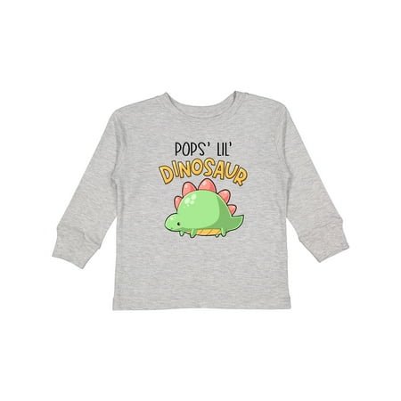 

Inktastic Pops Lil Dinosaur with Cute Stegosaurus Gift Toddler Boy or Toddler Girl Long Sleeve T-Shirt