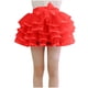 thumbnail image 5 of Falda de niña de color liso de malla con cintura elástica y lazo para deportes de ocio, falda de poliéster para niña, 5 of 5
