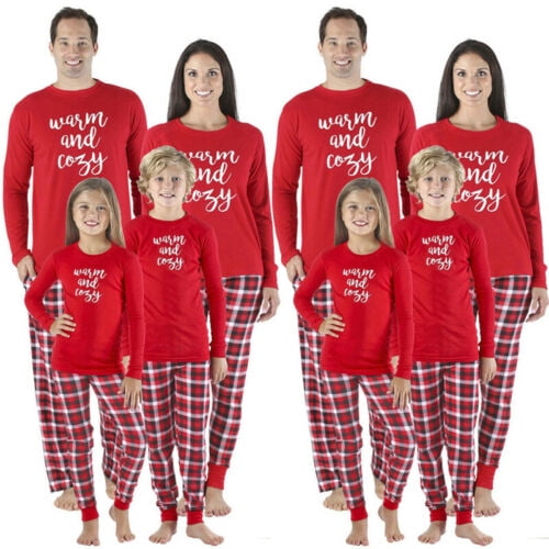 2022 Christmas Pj Blanks Christmas Family Matching Pajamas Set Adult Women Kids Sleepwear