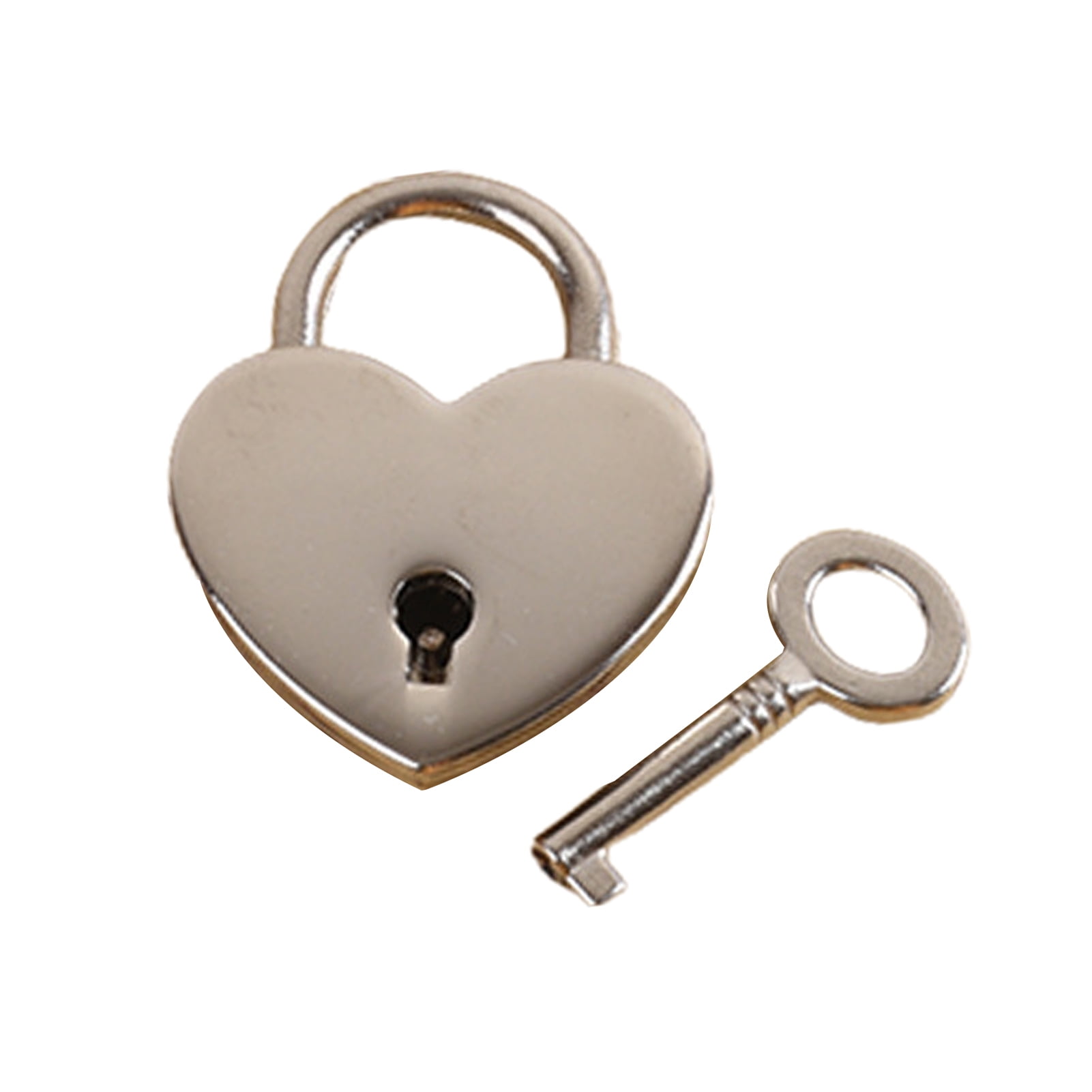 Housoutil 2pcs Heart Padlock Safety First Cabinet Locks Mini Metal Padlock  Small Locks Small Padlock Metal Mini Lock Small Lock with Keys Door Padlock