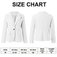 thumbnail image 4 of Blazers Décontractés pour Femmes Mode Printemps Veste Légère de Travail Bureau Doublée avec Poches, 4 of 5