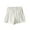 White, variant on Zpanxa Womens Shorts Casual Solid Color Loose Leg Elastic Waist Shorts Black 3XL
