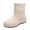 White, variant on Women Short Rain Boots Pvc Waterproof Durable Non Slip Outdoor Clogs For Gardening Travel Daily Use, Brown