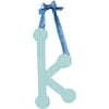 My Baby Sam Hanging Gingham Letter with Ribbon, Blue