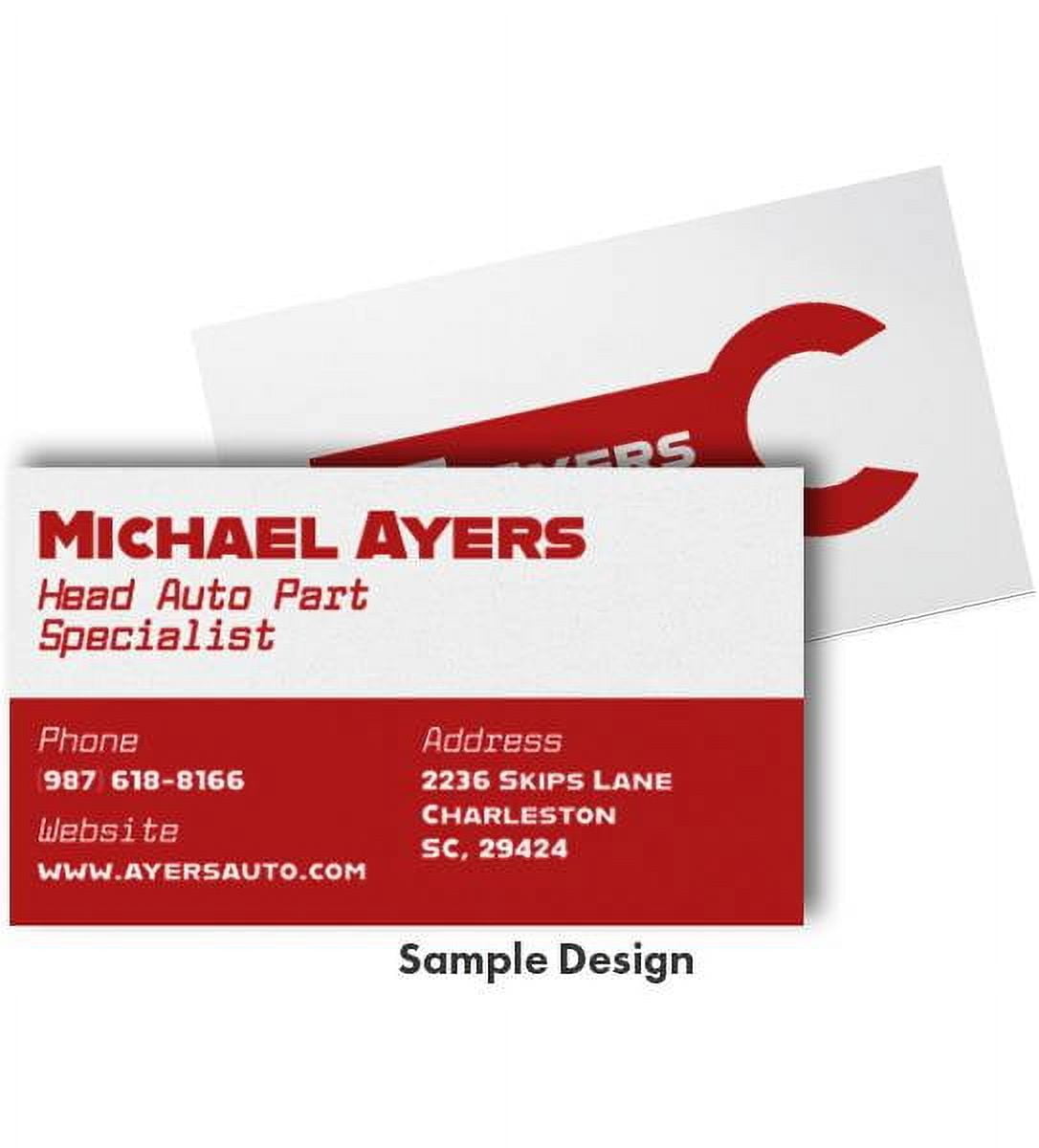 LUXPaper Flat Business Cards, White, 2 x 3 1/2, 50/Pack