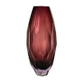 thumbnail image 2 of Fancy Cut Glass Vase - Plum Color- Vintage Charm-Art Deco-Modern Luxury-Quiet Luxury-Home Decor-Home, 2 of 11