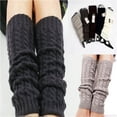 thumbnail image 2 of Women Winter Knitted Crochet Leg Warmers Legging Boot, 2 of 5