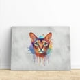 thumbnail image 3 of Watercolor Drip Abyssinian Pop Art Colorful Portrait Artwork Horizontal Matte Canvas Poster Cat Lover Kitten Owner Gifts Wall Art Home Decor - 01009, 3 of 5