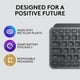 thumbnail image 3 of Logitech MX Keys Mini Teclado Minimalista inalámbrico Iluminado Compacto, Bluetooth, retroiluminado, USB-C, Compatible con Apple macOS, iOS, Windows, Linux, Android, Metal Build - Grafito, 3 of 4