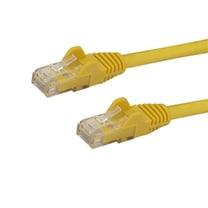 StarTech 20ft CAT6 Ethernet Cable - Yellow CAT 6 Gigabit Ethernet Wire -250Mhz 100W PoE RJ45 UTP Network Patch Cord Snagless with Strain Relief (N6PATCH20YL)