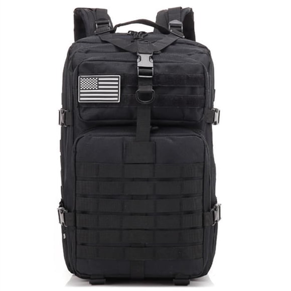ANTCOOL 45L Large Capacity Military Tactical Backpack for Men Black