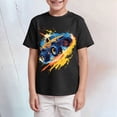 thumbnail image 2 of NOLDARES Boys T Shirt - Cotton Blend Short Sleeve Graphic Tees for Boys - Casual Graphic T Shirts(Black,2-3 Years), 2 of 4