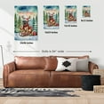 thumbnail image 5 of Merry Christmas Santa Reindeer Antlers Mastiff Sleigh Xmas Winter Holiday Vertical Matte Canvas Poster Mastiffs Dog Lover Gifts Idea Wall Art Home Decor - 00023, 5 of 5
