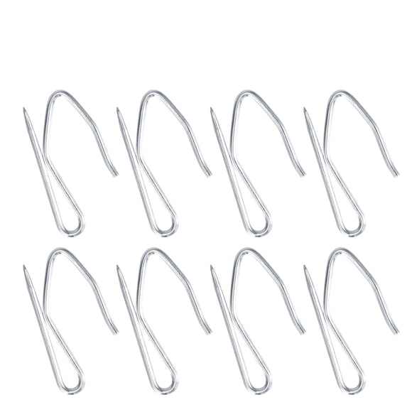 ETHZZLE 100Pcs Heavy Duty Curtain Hangers For Drapes S Shaped Metal Hook Silver Iron