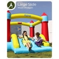 thumbnail image 4 of Bounce House Outfunny con tobogán para niños de 3 a 12 años, color azul, 4 of 7