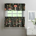 thumbnail image 4 of Colorful Mushroom Plants Kitchen Curtains and Valances Set-3 Piece Kitchen Curtains Sets with Valance for Windows Rod Pocket Machine Washable Kitchen Decor(54"x18"+2x27.5"x24"), 4 of 6