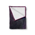 thumbnail image 2 of Indigo Soft Flannel Fleece Blanket, Rainbow Colored Image with Dark Black Purple Ombre Backdrop Flower Like Swirls Art, Cozy Plush for Indoor and Outdoor Use, 60" x 80", Multicolor, by Ambesonne, 2 of 6