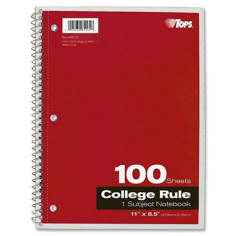 Oxford 1-Subject Spiral Notebook, College Ruled, Assorted Colors