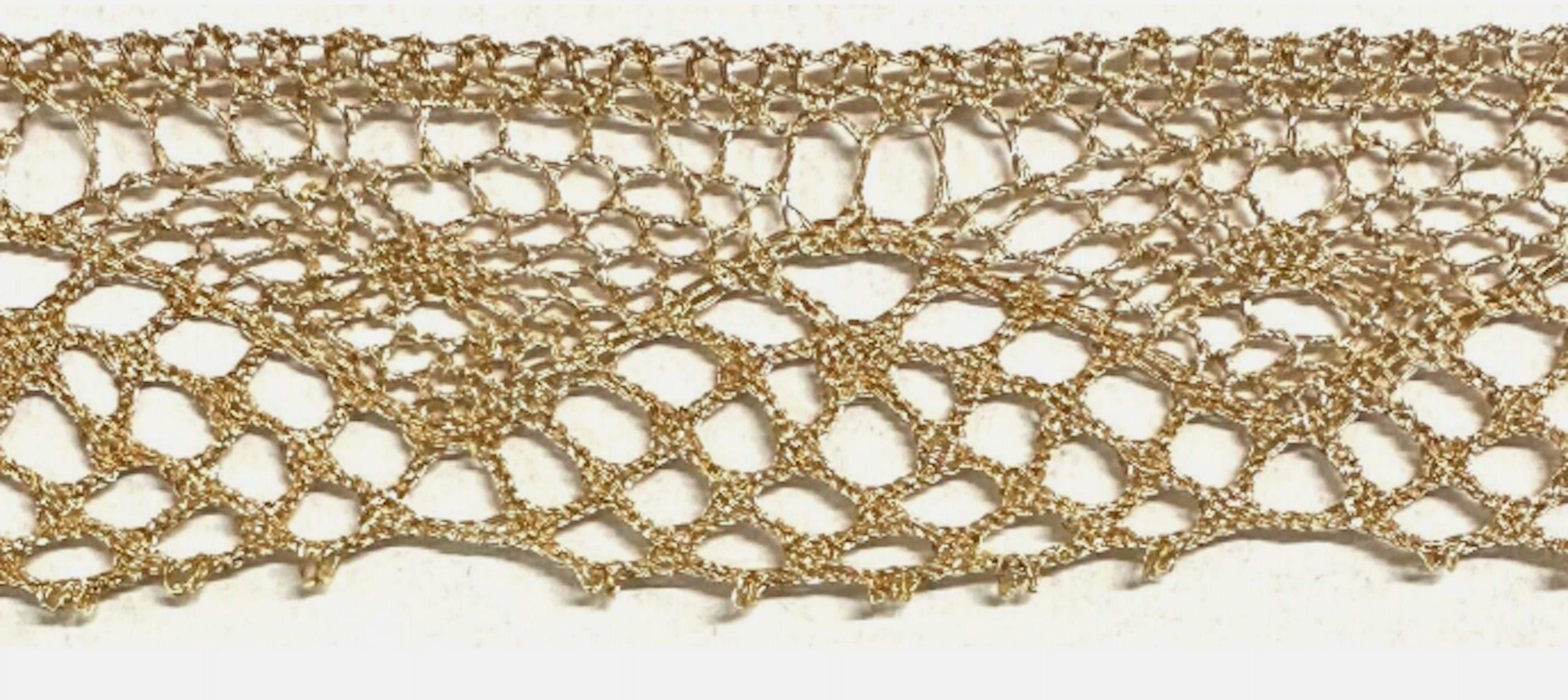 1-1/4" Metallic Cluny Lace - 10 Continuous Yards - Gold and Silver Available!
