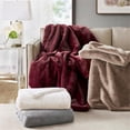 thumbnail image 5 of Croscill Sable Solid Faux Fur Throw in Ivory, 5 of 6