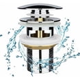 thumbnail image 1 of Solid Brass Pop Up Sink Drain, Non-Deforming Heavy Duty Copper Core Ensures Reliable Performance In Your Kitchen Or Bathroom, 1 of 5
