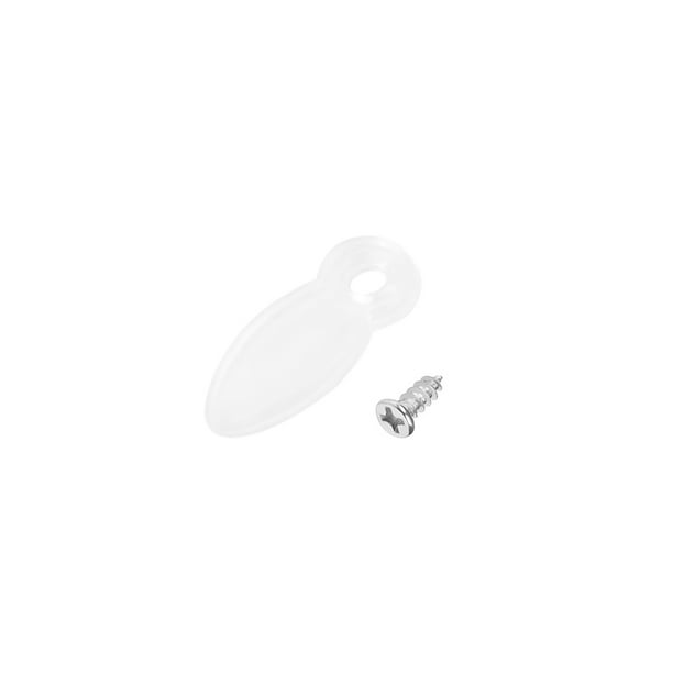 Frame Turn Button, 3/5" Plastic Drop Shape w Screws for Hanging